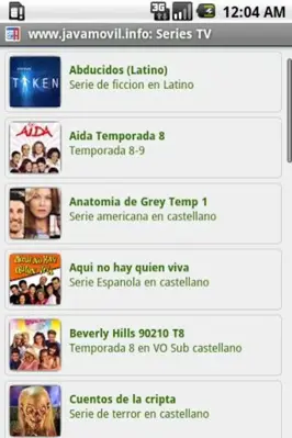 Series TV android App screenshot 1