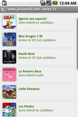 Series TV android App screenshot 2